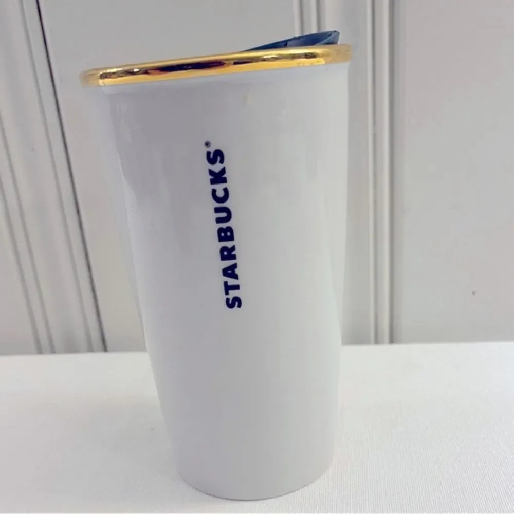 Starbucks 10 FL‎ OZ Ceramic Coffee Cup with Lid